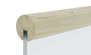 Поручень деревянный из Дуба Ø50мм С ПАЗОМ, премиум Ф-1163 купить в Волгограде