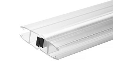 Комплект уплотнителей для стекла в душевую кабину (2 шт.), стекло-стекло 8 мм, прозрачный, 180°, 2200 мм t209-2 купить в Волгограде