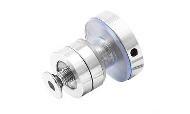 Крепление трека к стеклу AISI 304 шлифованное t449 SSS  купить в Волгограде