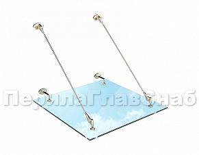 Готовые цельностеклянные козырьки купить в Волгограде