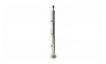 Стойка круглая Ø38.1: 3 ригеледержателя, полированная, высота 950 мм (AISI 304) k713 купить в Волгограде