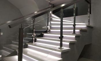 Ограждения из нержавейки со стеклом в Волгограде. Готовые проекты ПерилаГлавСнаб