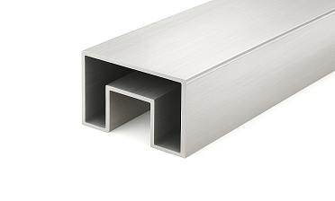 Труба 40х60 мм, с пазом 24х24 мм, шлифованная (AISI 304) k824-2 купить в Волгограде