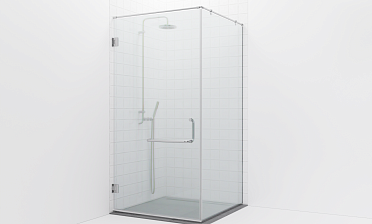 Комплект фурнитуры для душевой перегородки на профиле с угловой штангой t551-1 купить в Волгограде