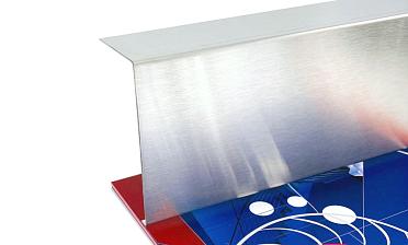 Накладка для крепления (тыльная/лицевая) из шлифованной нержавейки 1.0 мм длина 2,0 м k601-24 купить в Волгограде