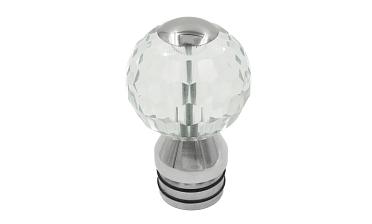 Стеклянный шар, наконечник на стойку Ø50.8 мм, с алюминиевой системой фиксации, прозрачный k248 купить в Волгограде