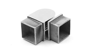 Поворот поручня 40х40 мм, регулируемый, полированный, (AISI 304) k366 купить в Волгограде