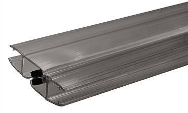 Комплект уплотнителей для стекла 8мм (2 шт.), полупрозрачный черный, стекло-стекло, с магнитом 90°/180°, 2,2 м t210-2 BL купить в Волгограде