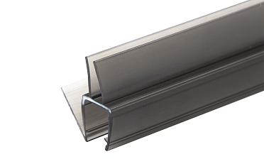 Уплотнитель для стекла 8мм, полупрозрачный черный, пол-стекло 2,2 м t206-2 BL  купить в Волгограде