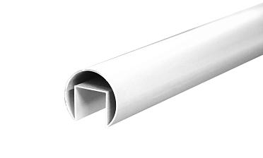 Труба  Ø42.4 мм, с пазом 24х24 мм, анодированный алюминий Фk820 AL купить в Волгограде