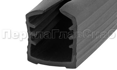Уплотнитель в поручень с пазом 27х30 для стекла 8+8 мм, EPDM Фk307 купить в Волгограде