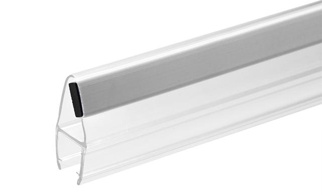 Комплект уплотнителей для стекла в душевую кабину  (2 шт.), стекло-стекло 8 мм, с магнитом 135°, 2200 мм t208 2