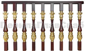 Латунные перила для лестниц серии – Гранд Опера L03 в Волгограде. Готовые проекты ПерилаГлавСнаб