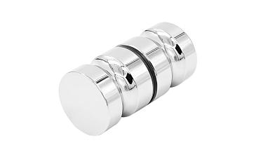 Ручка-кноб для двери 32х38 мм латунь-хром, полированная t692 PC купить в Волгограде