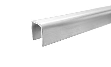 Профиль П-образный, L=2000 мм, t=1.5 мм, для стекла 12 мм, шлиф. (AISI 304) Ф-0455 купить в Волгограде