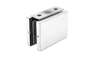 Коннектор стена-стекло с монтажной пластиной, шлифованный, вырез 09 t192 SSS купить в Волгограде