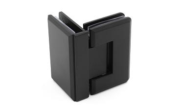 Петля для душевой стекло-стекло 90х55 мм, 90°, цинк, черный t304 BZn купить в Волгограде