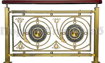 Латунные ограждения лестниц серия – Валгалла XL04 в Волгограде. Готовые проекты ПерилаГлавСнаб