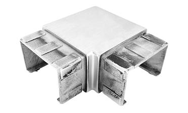 Отвод для поручня с пазом 40х60 мм, шлифованный (AISI 304) Фk542-2 купить в Волгограде