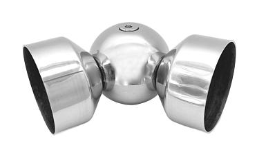 Поворот дер./пласт. поручня Ø49х0.8 мм, полированный, (AISI 201) k053-4 купить в Волгограде