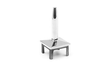 Наконечник палец (солдатик) на стойку из профильной трубы 40х40х1.5 мм, литой, усеченный, облегченный, полированный, нержавеющий AISI 304 k285-2 купить в Волгограде