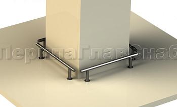 Защитный отбойник для автомобилей из черного металла в Волгограде. Готовые проекты ПерилаГлавСнаб