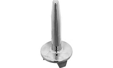 Наконечник палец (солдатик) на стойку Ø38.1 мм, без ложемента, литой, полированный, повышенной коррозионной стойкости, под сварку, облегченный, нержавеющий AISI 316, k034-3 купить в Волгограде