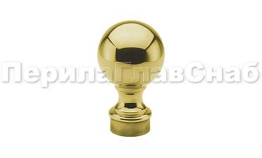 Наконечник стойки шар, Ø38.1 мм, литой, утяжеленный, золото k070-88 купить в Волгограде
