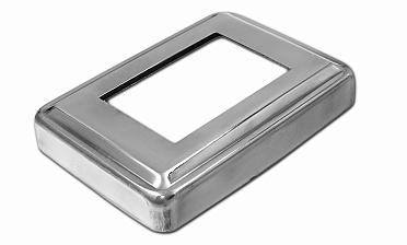 Низ стойки под трубу 105х75х0.8 мм для трубы 61х41 мм, полированный 400 Grit (AISI 304) k399 купить в Волгограде