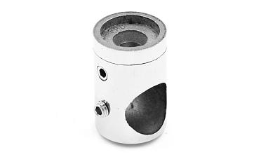 Ригеледержатель на стойку под плоскость Ø16 мм, литой, Ø22х30 мм, полированный, (AISI 304) k065-2 купить в Волгограде