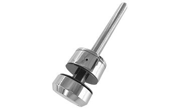 Комплект торцевого крепления несущего стекла, шпилька М16 AISI304, гайка-шайба Ø50х10мм, с регулировкой вылета 25-39мм, полированный, AISI 304 k277-11 купить в Волгограде