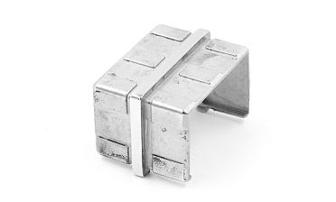 Соединитель для поручня с пазом 40х60 мм, полированный (AISI 304) k541 купить в Волгограде