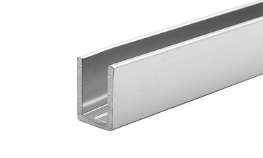 П-образный профиль для неподвижных стекол 8 мм, 19x13, L=2200, алюминий полированный t756 AL купить в Волгограде