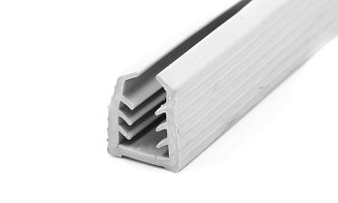 Уплотнитель в поручень с пазом 27х30 для стекла 12мм, EPDM СЕРЫЙ Фk306-G купить в Волгограде