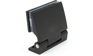 Петля для душевой стена-стекло 90°, односторонняя, без реза, нержавеющая сталь AISI 304, черная t315 BL  купить в Волгограде