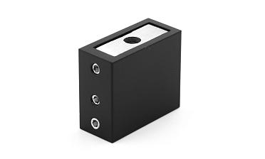 Коннектор стена-труба для прямоугольного трека 30х10 мм, нержавеющая сталь AISI 304, черная t463 BL купить в Волгограде