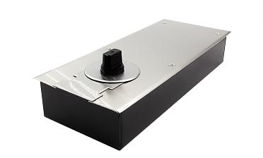 Доводчик для стеклянной двери до 80 кг EN2, напольный, 500 тыс. циклов, нержавеющая сталь AISI 304, шлифованная t182 SSS купить в Волгограде