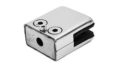 Стеклодержатель штампованный, под стекло 8 мм (4+4 мм), на плоскость 40х24х48 полированный (AISI 304) k352 купить в Волгограде