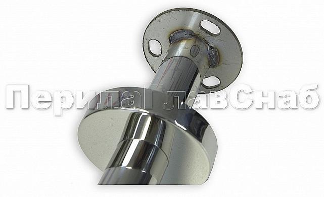 Готовая стойка Ø38,1 мм, с фланцем и наконечником, высота 950 мм, полированная (AISI 304) k702 2