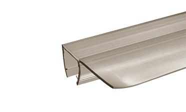 Уплотнитель для стекла 8 мм, полупрозрачный черный, 90°, стекло-стекло 2200 мм t215-2 BL купить в Волгограде