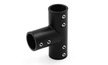 Соединитель-тройник для трубы 19 мм, нержавеющая сталь AISI 304, черная t902 BZn купить в Волгограде