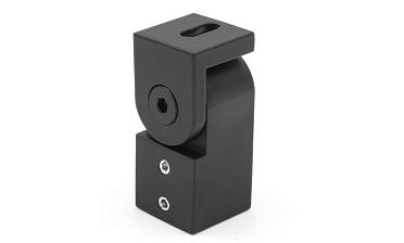 Держатель труба-стена, регулируемый, Ø19 мм, нерж., черный t908 BL купить в Волгограде