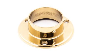 Фланец для трубы Ø50.8 мм, Ø90х3 мм, полированный, литой, золото k022-88 купить в Волгограде