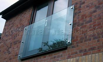 Ветрозащитное ограждение без стоек, на точечном креплении в торец в Волгограде. Готовые проекты ПерилаГлавСнаб