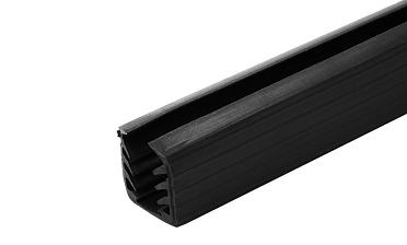 Уплотнитель в поручень с пазом 24х24 под LED ленту на стекло 12мм EPDM (палки 3 м) Фk300 купить в Волгограде