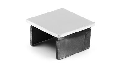 Заглушка для поручня с пазом 40x40 мм, полированная, хром (AISI 304) k547 купить в Волгограде