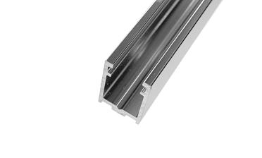 П-образный профиль 19x13, L=3000, под стекло 8 мм, алюминий полированный t758-3000 AL купить в Волгограде