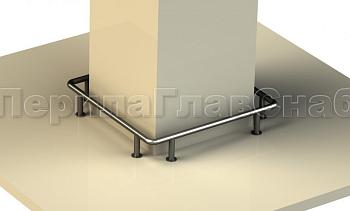 Колесоотбойники вокруг квадратной колонны, все завязано в Волгограде. Готовые проекты ПерилаГлавСнаб