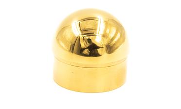 Заглушка для трубы Ø50.8х1.45 мм сферическая литая золотая k092-88 купить в Волгограде