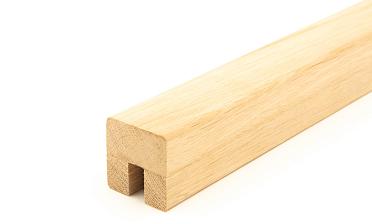 Дубовый поручень 40х40 некрашеный С ПАЗОМ, Премиум Ф-1077 купить в Волгограде